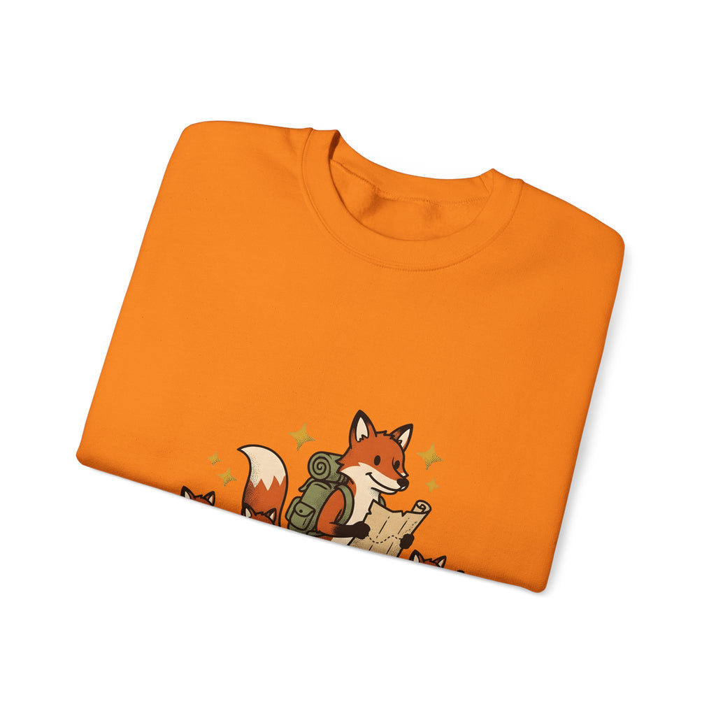 Fox Group Sweatshirt Moms Camping Gift Women Sweet Sweatshirt Foxes Sweatshirt Motherhood Fan Cute Sweatshirt Outdoor Graphic Classic Daypack Sweatshirt