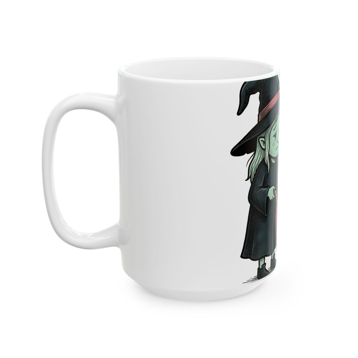 Magic Vacuum Mug Halloween Joke Gift Women Hand Drawn Mug Suction Machine Mug Horror Fan Hand Drawn Mug Prank Graphic Distressed