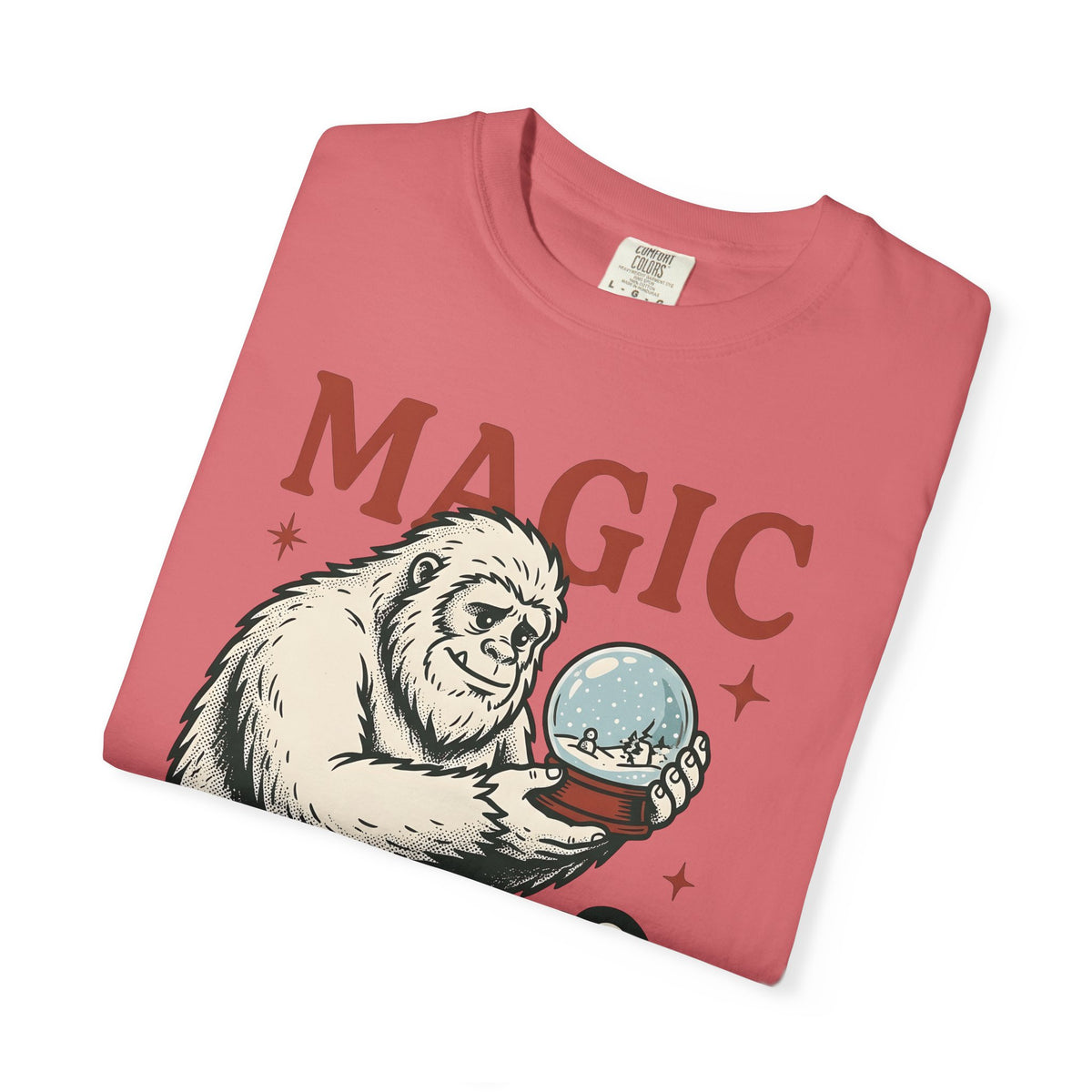 Sasquatch Penguin T-Shirt Christmas Frost Gift Women Antique T-Shirt Bigfoot T-Shirt Xmas Fan Vintage T-Shirt Frosty Graphic Throwback Snow Ball