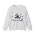 Dawn Illustration Sweatshirt Running Exercise Gift Women Basic Sweatshirt Morning Sweatshirt Runner Enthusiast Simple Sweatshirt Fitness Graphic Trendy