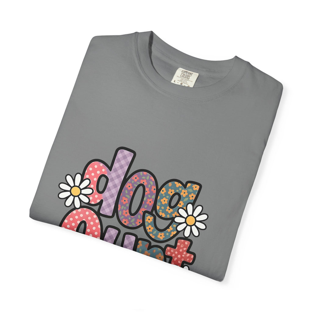 Floral Lettering Print T-Shirt Dog Niece Gift Women Sketch T-Shirt Typography T-Shirt Dog Fan Hand Drawn T-Shirt Niece Graphic Cartoon Chamomile