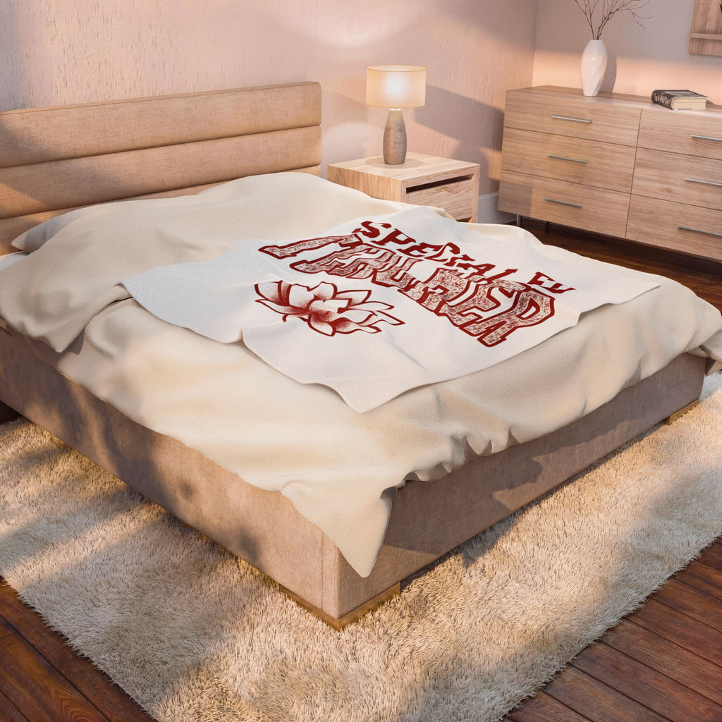 Lotus Petal Blanket Teacher Recognition Gift Women Faded Blanket Waterlily Blanket Educator Enthusiast Distressed Blanket Appreciation Graphic