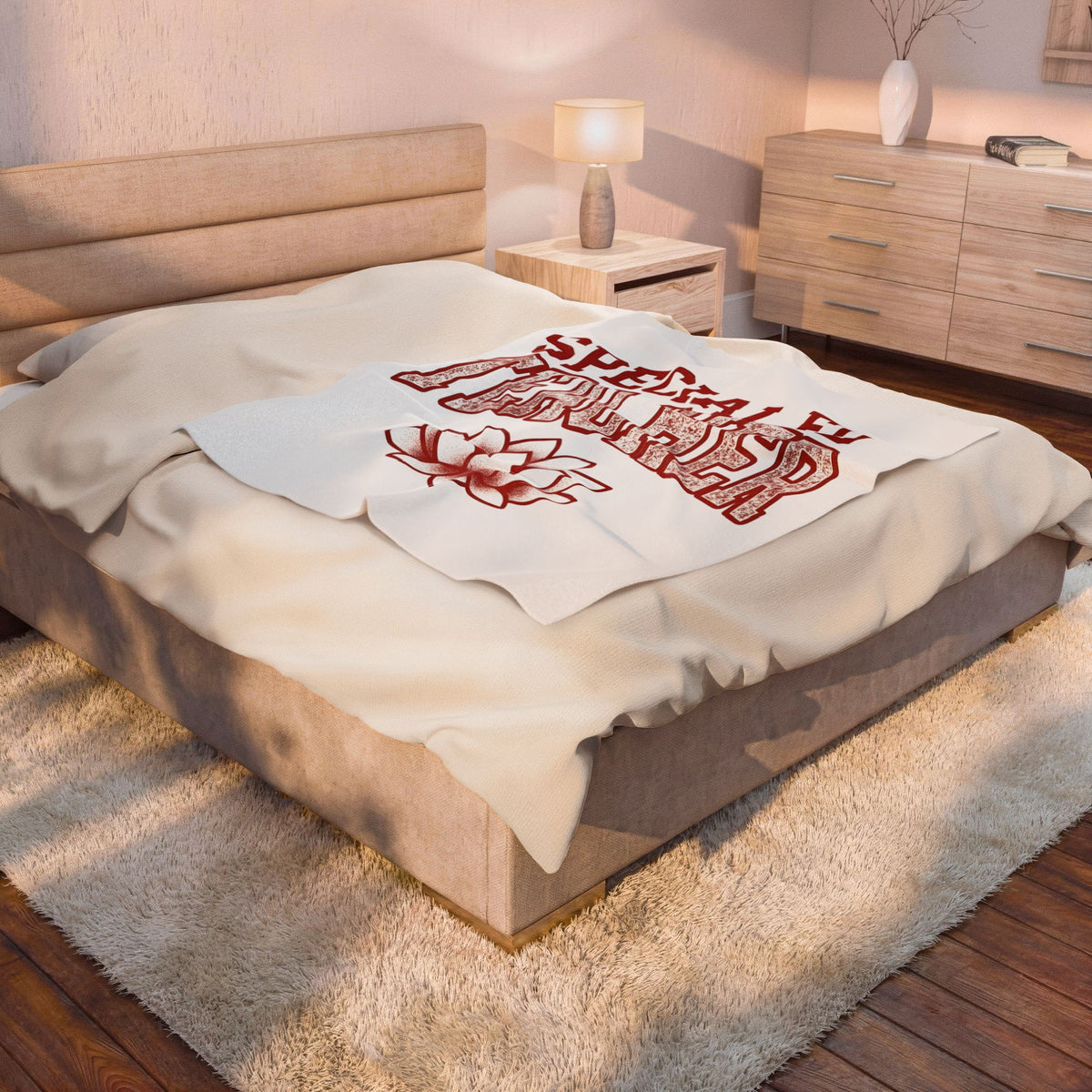 Lotus Petal Blanket Teacher Recognition Gift Women Faded Blanket Waterlily Blanket Educator Enthusiast Distressed Blanket Appreciation Graphic