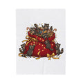 Raccoon Toy Sack Blanket Christmas Animals Gift Women Cute Blanket Trash Panda Blanket Xmas Fan Critter Graphic Blanket Hand Drawn Fairy Lights