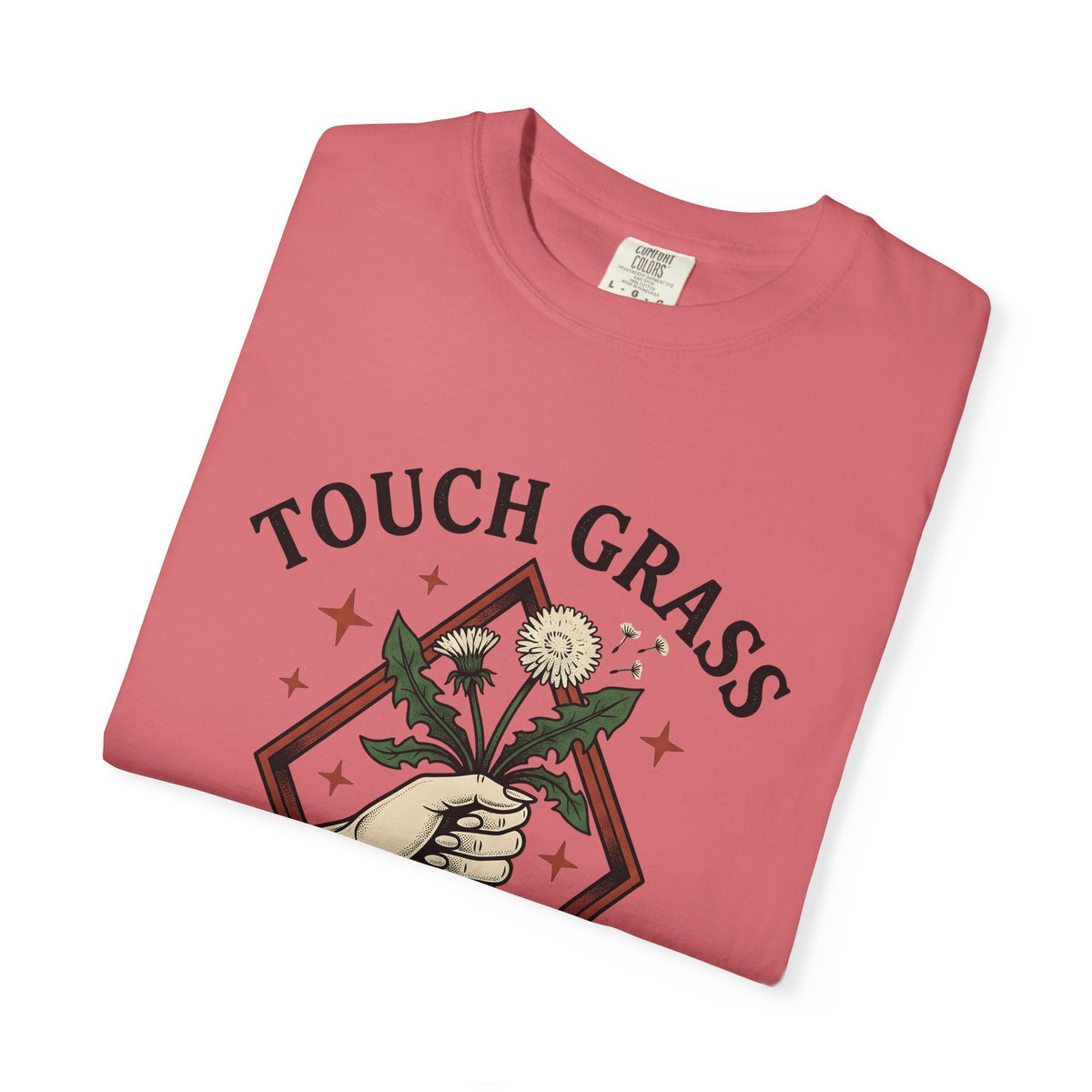 Hand Seed Head T-Shirt Boho Chic Environment Gift Women Old Fashioned T-Shirt Dandelion T-Shirt Hippie Fan Vintage T-Shirt Eco Graphic Sketch