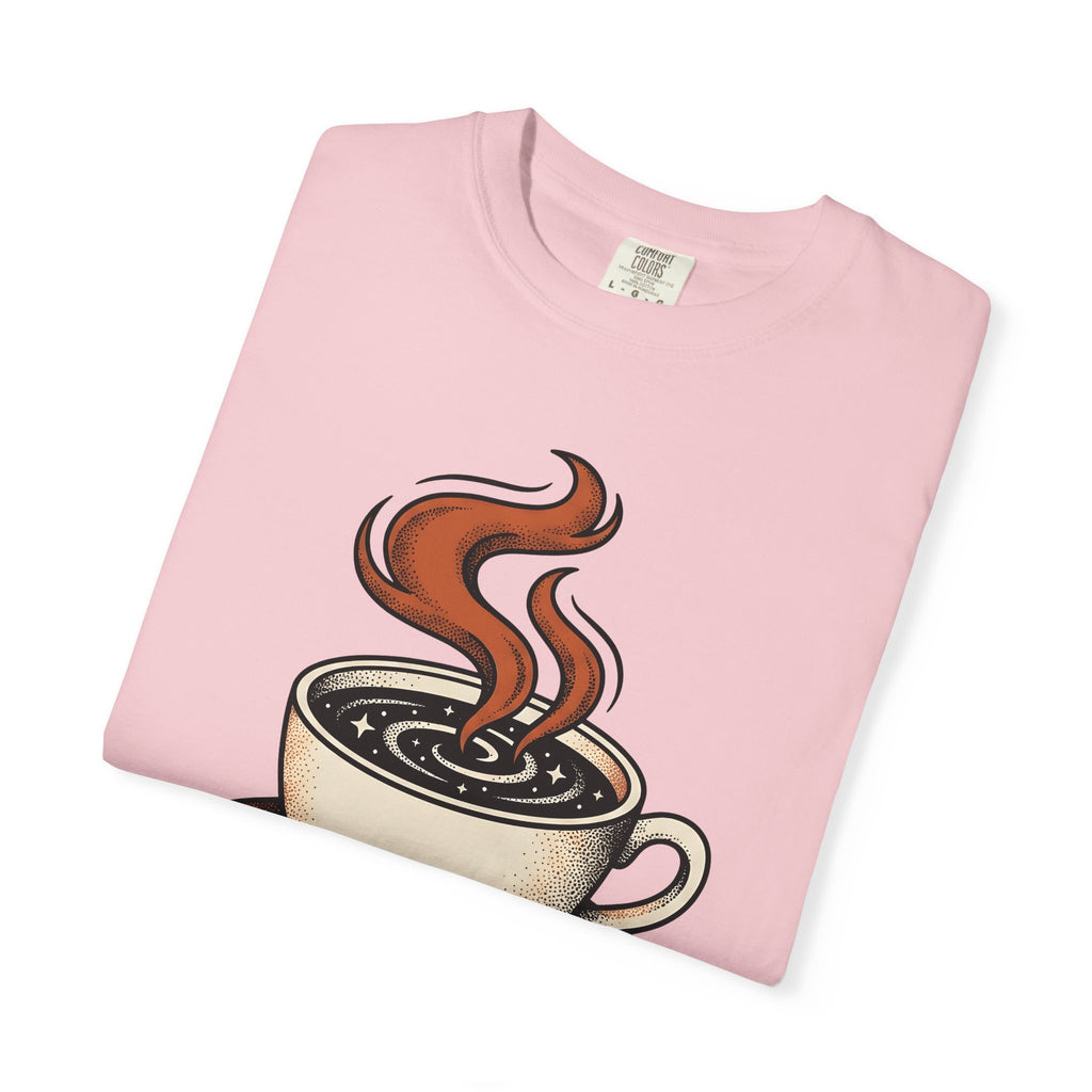Coffee T-Shirt T-Shirt Boho Chic Espresso Gift Women Retro T-Shirt T-Shirt T-Shirt Bohemian Fan Vintage T-Shirt Coffee Graphic Sketch Sparkles T-Shirt