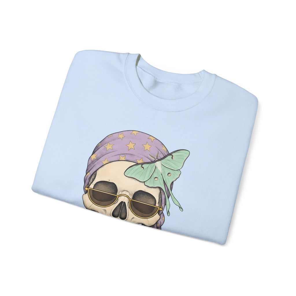 Skull Handkerchief Sweatshirt Boho Chic Gothic Fashion Gift Women Ethnic Sweatshirt Bandana Sweatshirt Bohemian Fan Tribal Sweatshirt Dark Graphic Rustic