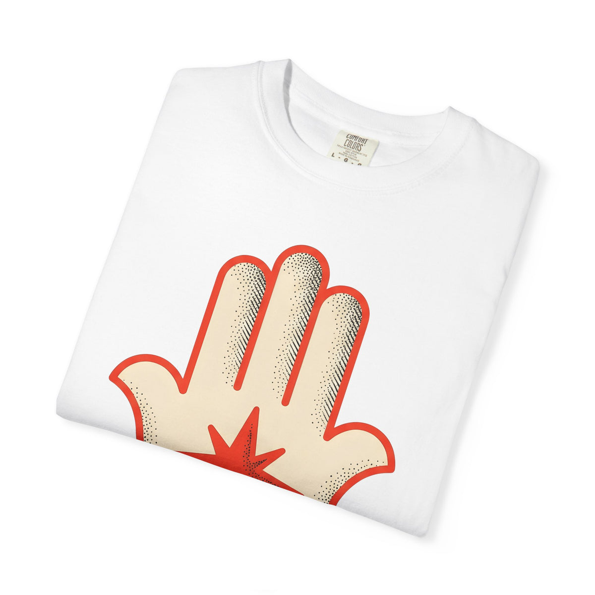 Hamsa Hand T-Shirt Boho Chic Spiritual Gift Women Minimalist T-Shirt Hand Of Fatima T-Shirt Bohemian Enthusiast Simple T-Shirt Mystical Graphic