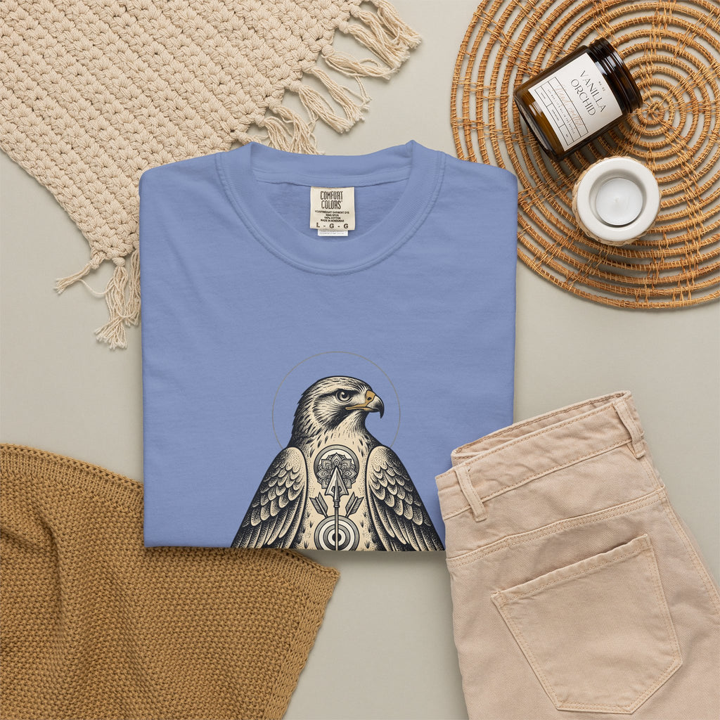 Eagle Design T-Shirt Sports Wildlife Gift Women Tribal T-Shirt Bald Eagle T-Shirt Athlete Fan Native T-Shirt Wildlife Graphic Classic Spear T-Shirt