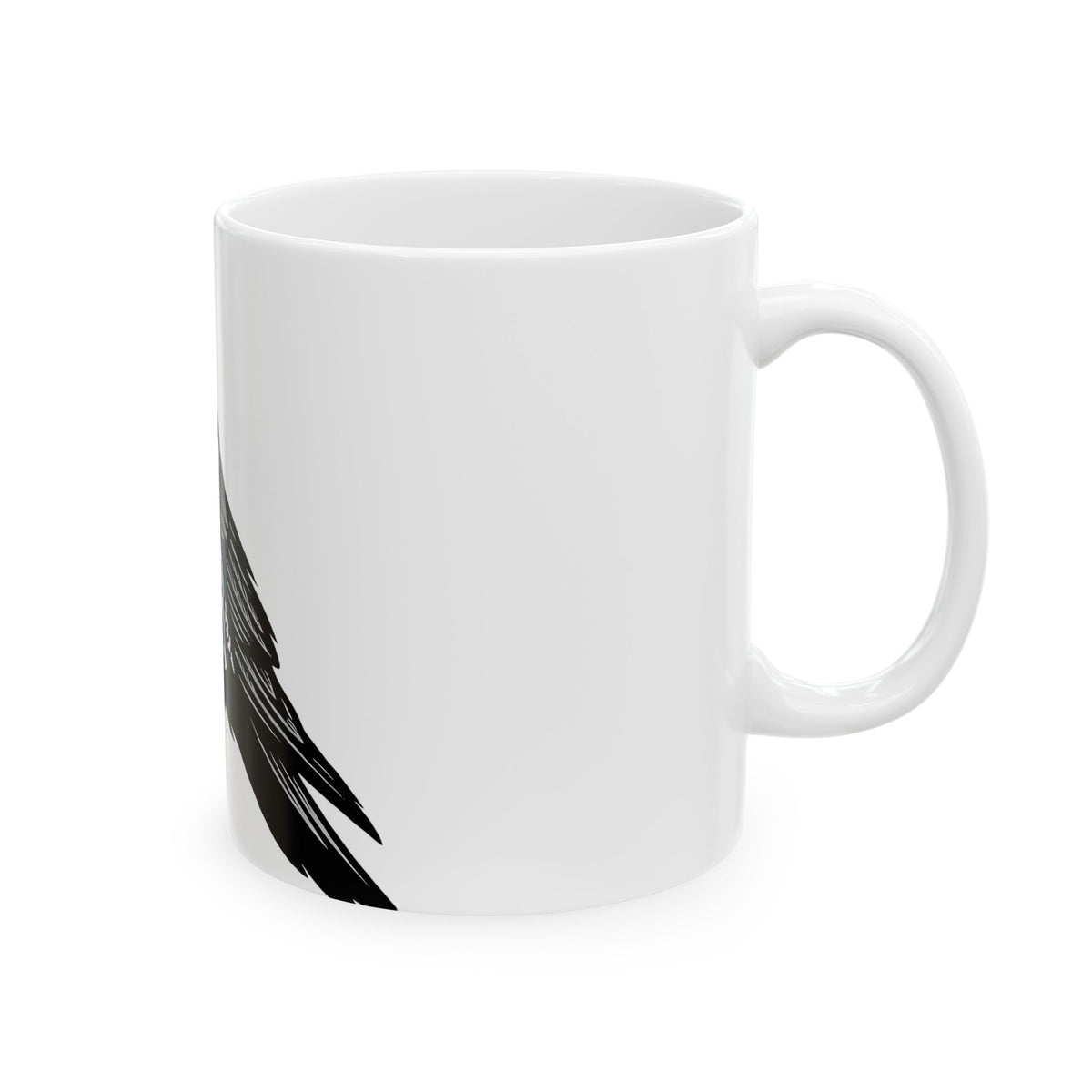 Crow Bones Mug Halloween Fright Gift Women Dark Mug Raven Mug Horror Fan Gothic Mug Scary Graphic Retro Head