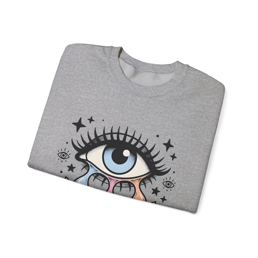 Magical Eye Sweatshirt Boho Chic Meditation Gift Women Tribal Sweatshirt Third Eye Sweatshirt Bohemian Enthusiast Primitive Sweatshirt Mindfulness Graphic