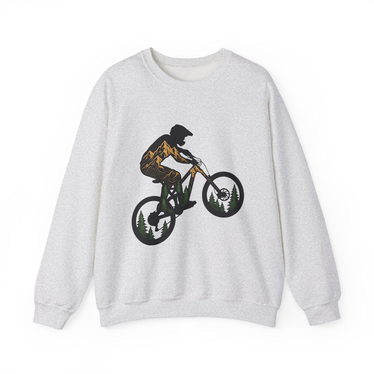 Bike Rider Sweatshirt Sports & Activities Camping Gift Women Exploration Sweatshirt Cyclist Sweatshirt Athlete Enthusiast Abstract Sweatshirt Outdoor Graphic