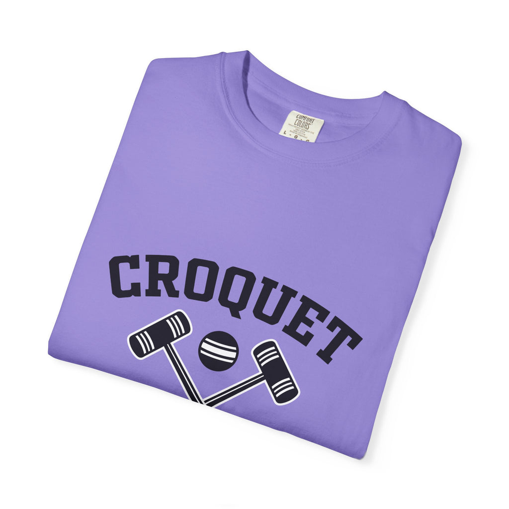 Croquet Mallets Croquet Game Gift Bold Mallet Croquet Fan Bold Sport Vintage Ball T-Shirt