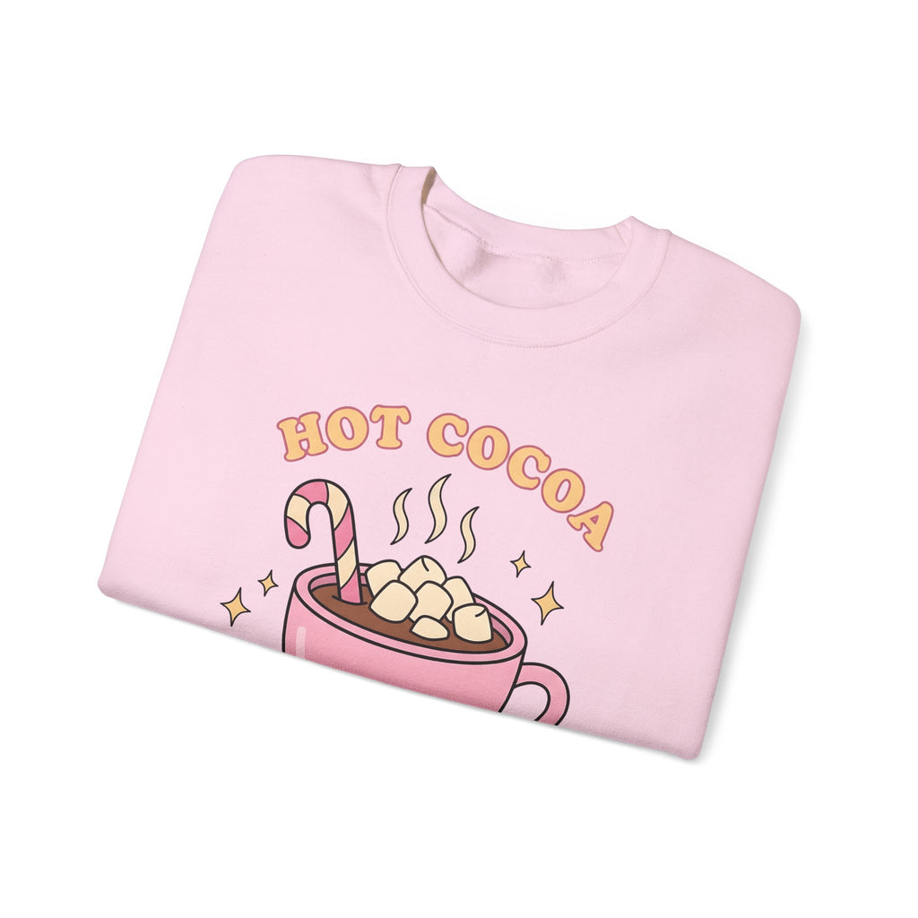 Hot Chocolate Cup Cocoa Winter Gift Line Mug Chocolate Fan Drawing Nostalgic White Marshmallows Sweatshirt