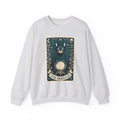 Mystic Cat Sweatshirt Boho Chic Witchcraft Gift Women Tarot Sweatshirt Kitty Sweatshirt Bohemian Fan Occult Graphic Vintage Crystal Ball Sweatshirt