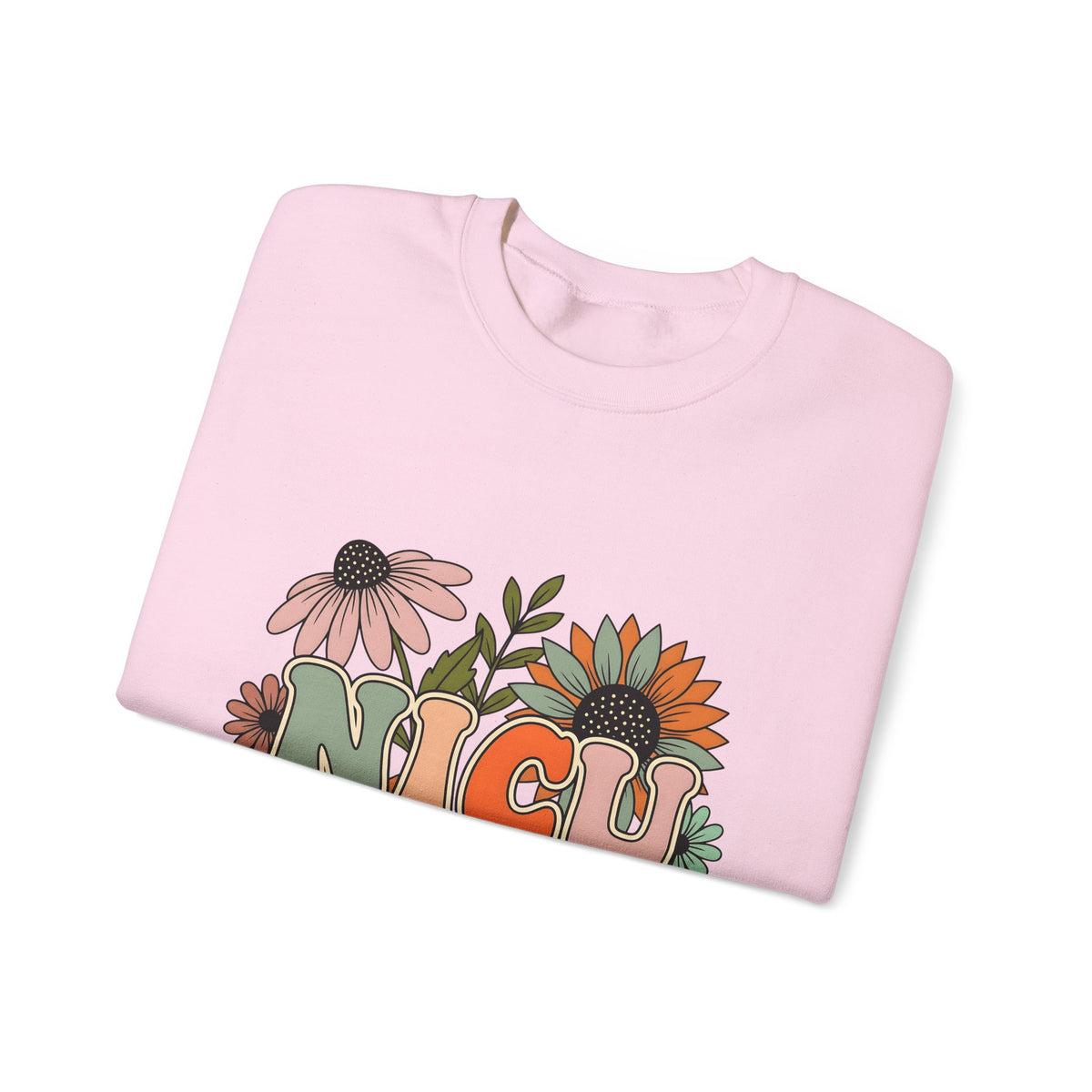 Flower Print Sweatshirt NICU Nurse Healthcare Gift Women Hippie Sweatshirt Floral Sweatshirt Nurse Practitioner Enthusiast Bohemian Sweatshirt Medical Graphic