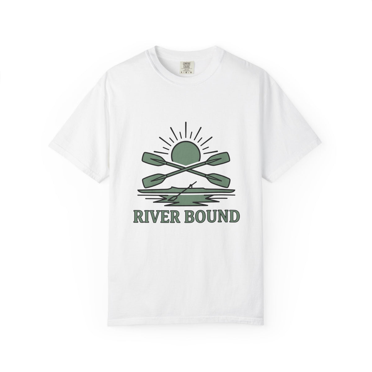 Crossed Canoe Paddles T-Shirt Kayaking Nature Gift Women Hand Drawn T-Shirt Paddles T-Shirt Kayaker Enthusiast Illustrated Design Outdoor Graphic