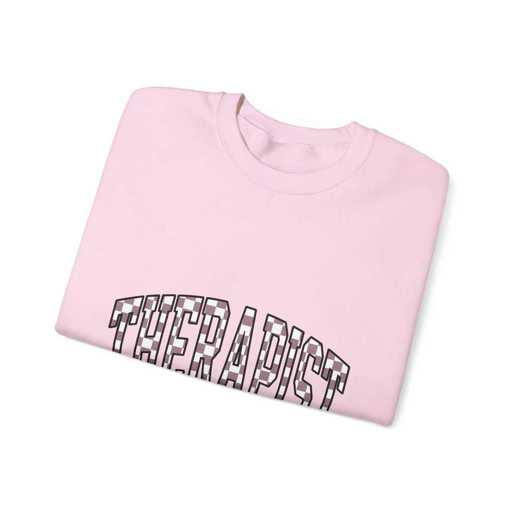 Therapist Phrase Sweatshirt Therapist Self Care Gift Women Pop Art Sweatshirt Counselor Sweatshirt Mental Health Professional Enthusiast Retro Sweatshirt