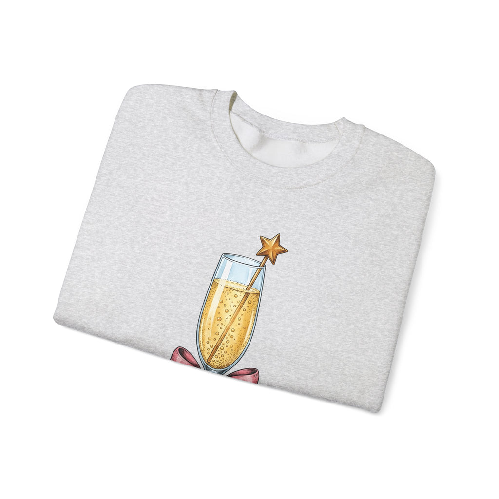 Flute Glass Holiday Occasion Gift Minimalist Glassware Christmas Fan Simple Celebration Sweatshirt