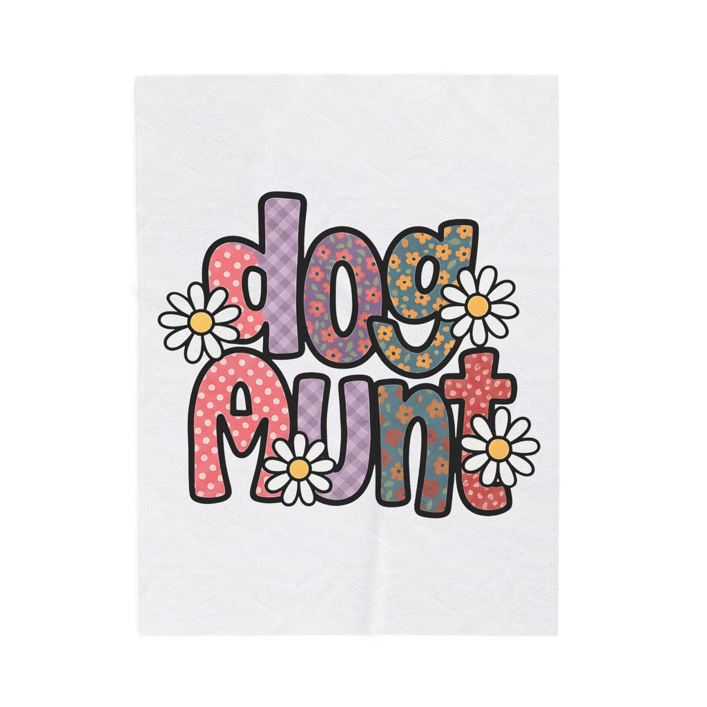 Floral Lettering Print Blanket Dog Niece Gift Women Sketch Blanket Typography Blanket Dog Fan Hand Drawn Blanket Niece Graphic Cartoon Chamomile