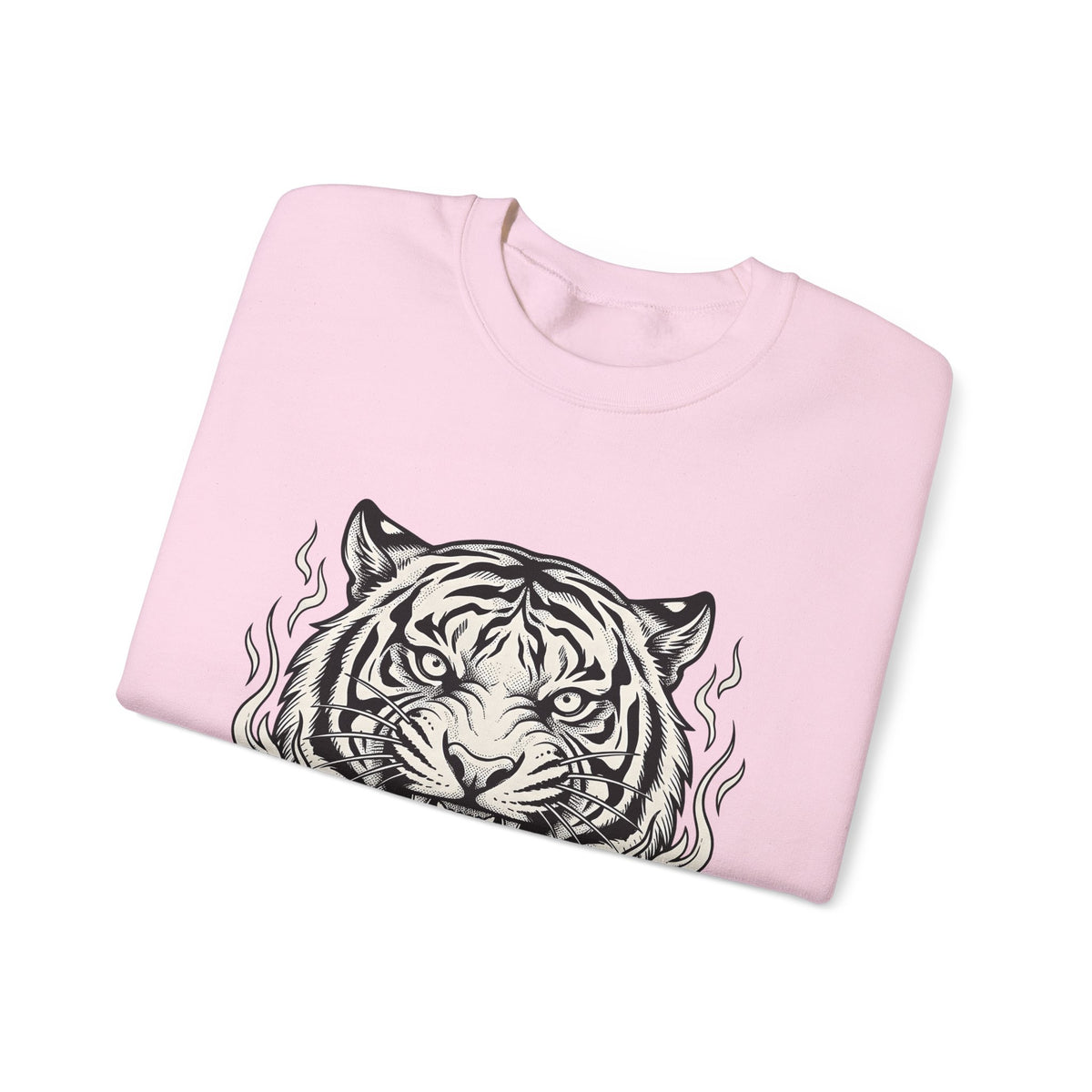 Tiger Face Sweatshirt Tiger Wildlife Gift Women Tribal Sweatshirt Tiger Sweatshirt Tiger Fan Big Cat Graphic Retro Fire Sweatshirt