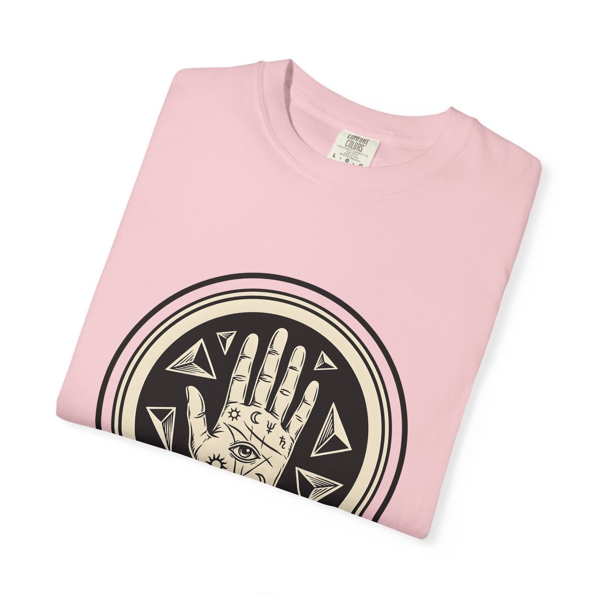 Enchanted Hand T-Shirt Mystical Esoteric Gift Women Folk T-Shirt Magical Hand T-Shirt Occult Fan Primitive T-Shirt Mystical Graphic Antique Polygon
