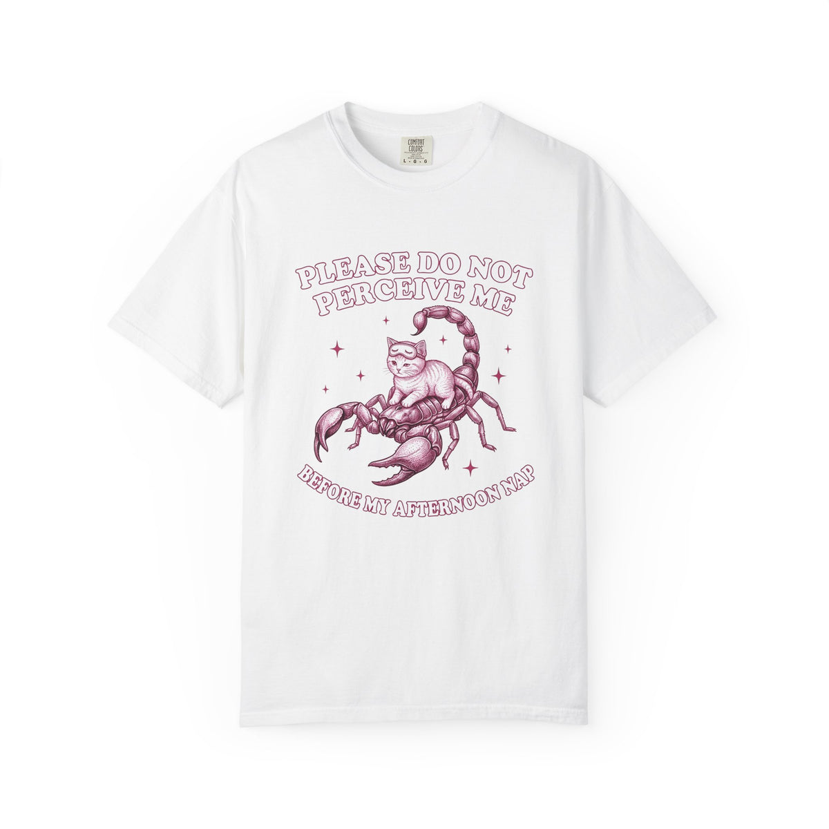 Cat Scorpion T-Shirt Cat Satire Gift Women Cartoon T-Shirt Scorpion T-Sh