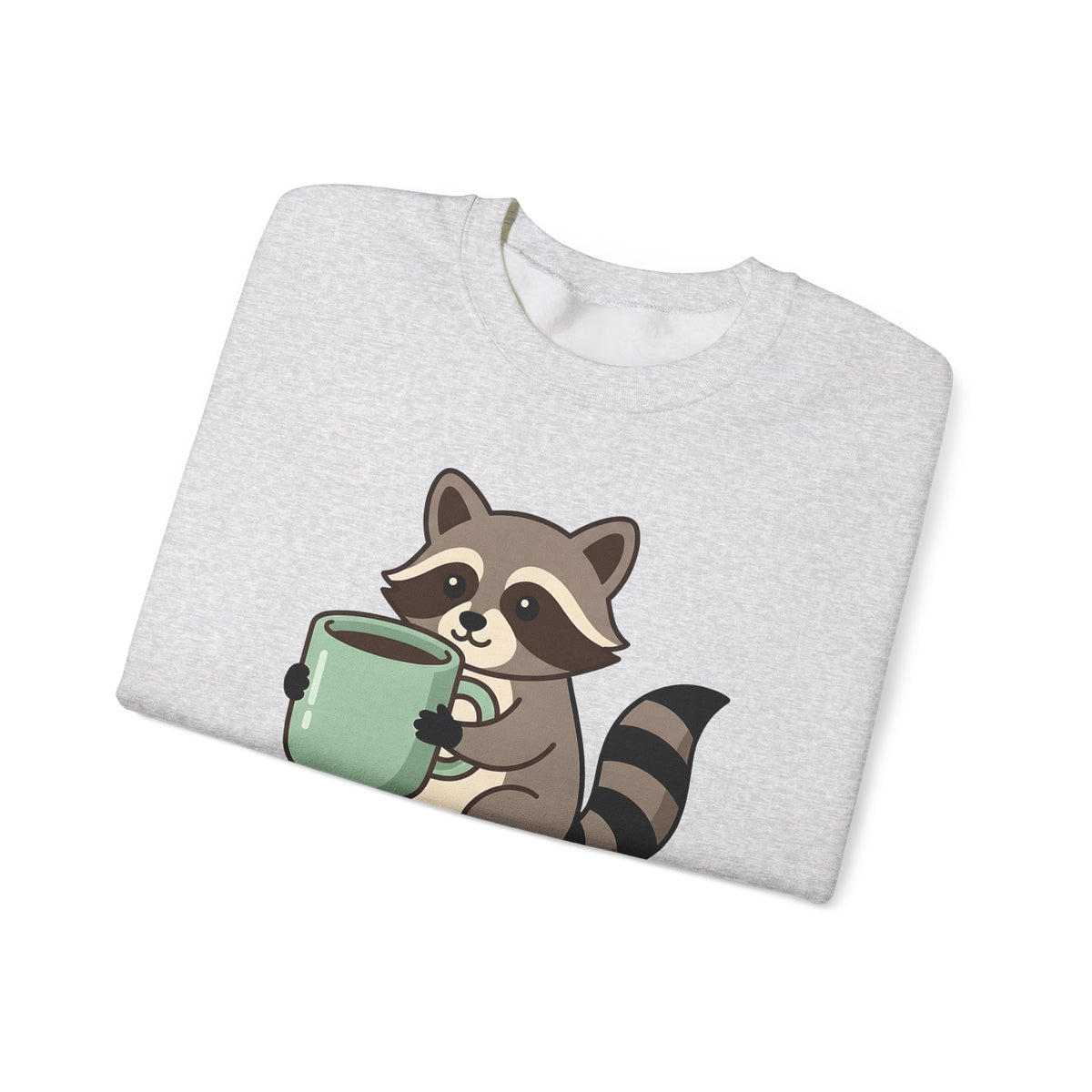 Raccoon Coffee Sweatshirt Nurses Coffee Gift Women Cute Sweatshirt Coffee Sweatshirt Nurse Enthusiast Adorable Sweatshirt Caffeinated Graphic Coffee