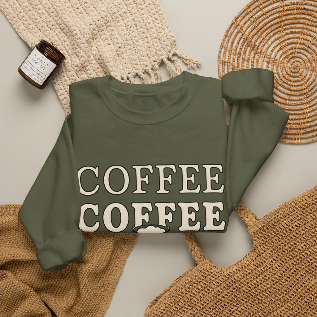 Espresso Cup Sweatshirt Coffee Kitchen Gift Women Modern Sweatshirt Coffee Sweatshirt Sweatshirt Coffee Fan Coffee Cup Sweatshirt Kitchen Design Classic Layered Cups