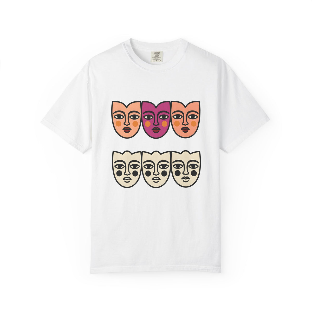 Abstract Faces T-Shirt Abstract Art Gift Women Modern T-Shirt Faces T-Shirt Art Fan Contemporary T-Shirt Artistic Graphic Minimal Bold Outlines