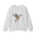 Hummingbird Floral Sweatshirt Boho Chic Nature Gift Women Boho Sweatshirt Hummingbird Sweatshirt Bohemian Fan Tribal Sweatshirt Environmental Graphic Hand