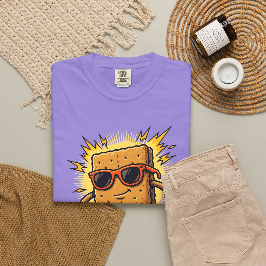 Dessert Cookie Mascot T-Shirt Sports & Activities Extreme Sport Gift Women Funny T-Shirt Cookie Mascot T-Shirt Athlete Fan Humorous T-Shirt Action
