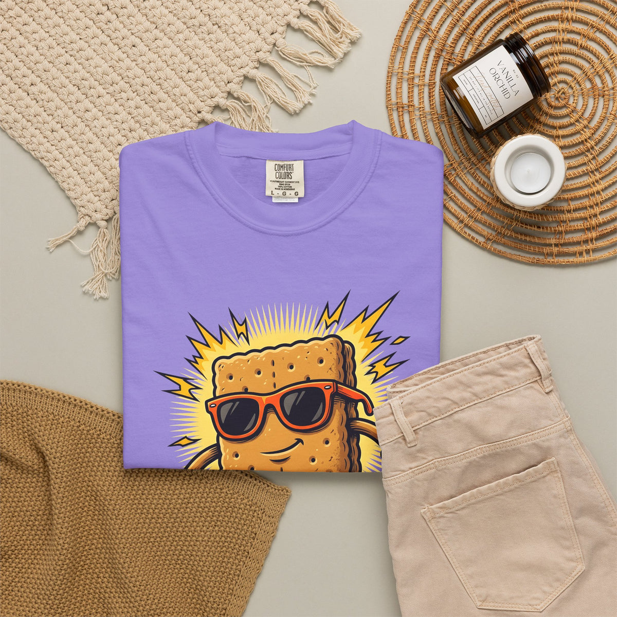 Dessert Cookie Mascot T-Shirt Sports & Activities Extreme Sport Gift Women Funny T-Shirt Cookie Mascot T-Shirt Athlete Fan Humorous T-Shirt Action