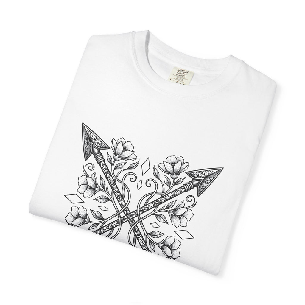 Crossed Arrows T-Shirt Cowgirl Rodeo Gift Women Tribal T-Shirt Arrows T-Shirt Cowgirl Fan Native T-Shirt Rodeo Graphic Classic Blossom T-Shirt
