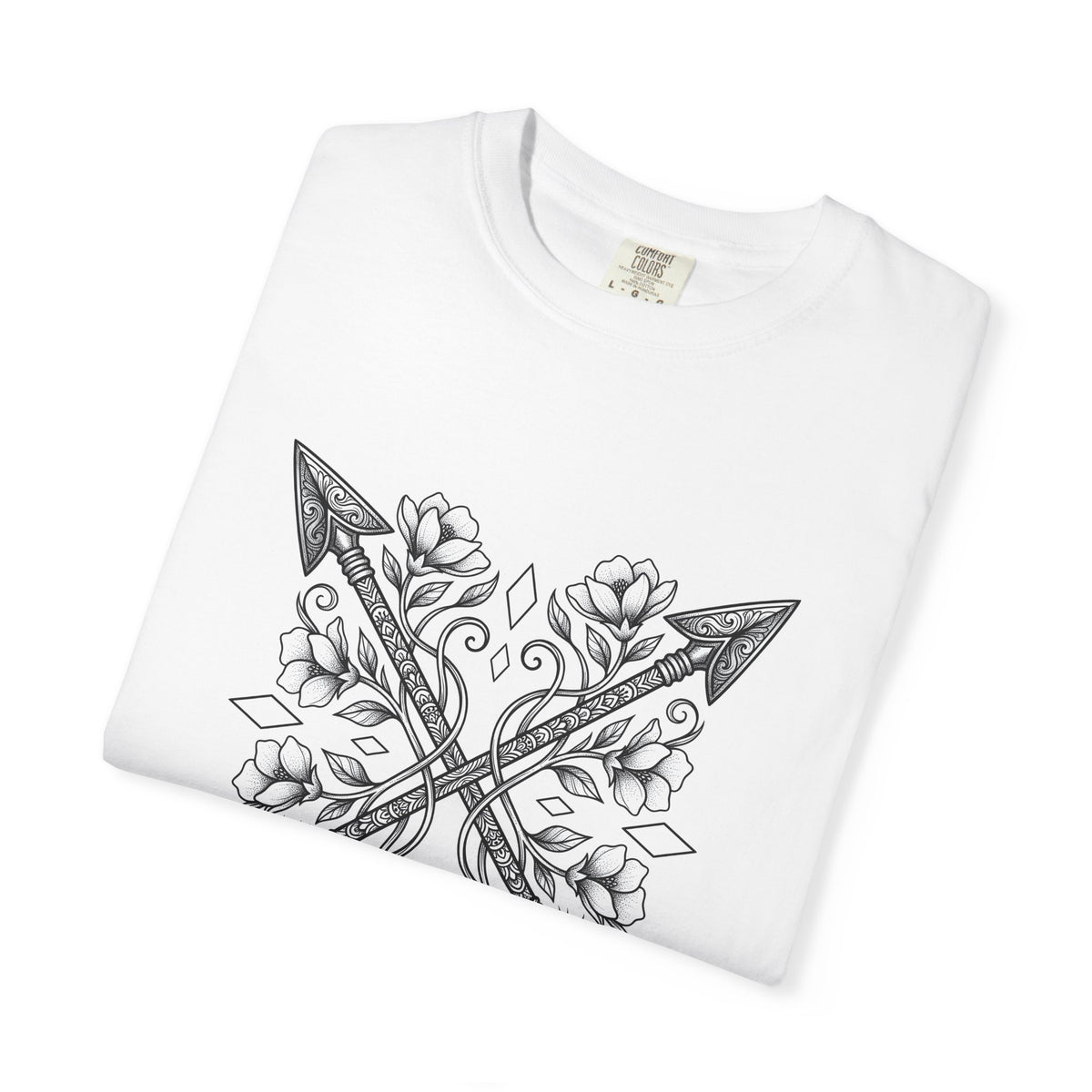 Crossed Arrows T-Shirt Cowgirl Rodeo Gift Women Tribal T-Shirt Arrows T-Shirt Cowgirl Fan Native T-Shirt Rodeo Graphic Classic Blossom T-Shirt
