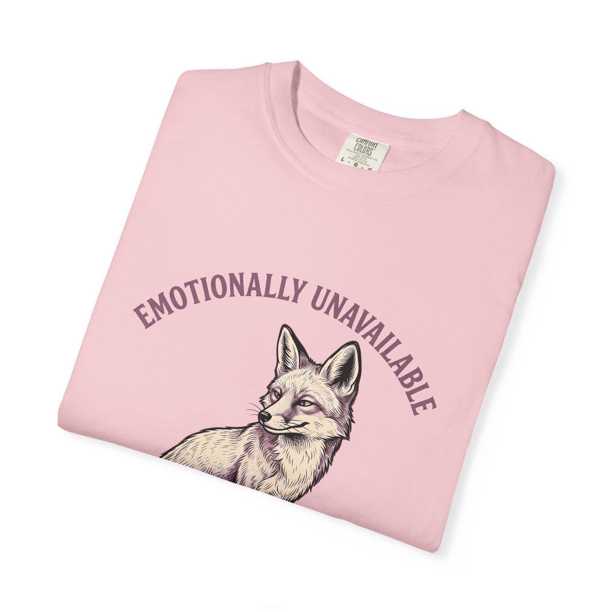 Fox Funny Animal Gift Hand Drawn Fox Humor Fan Illustrated Wildlife Vintage Arched Text T-Shirt