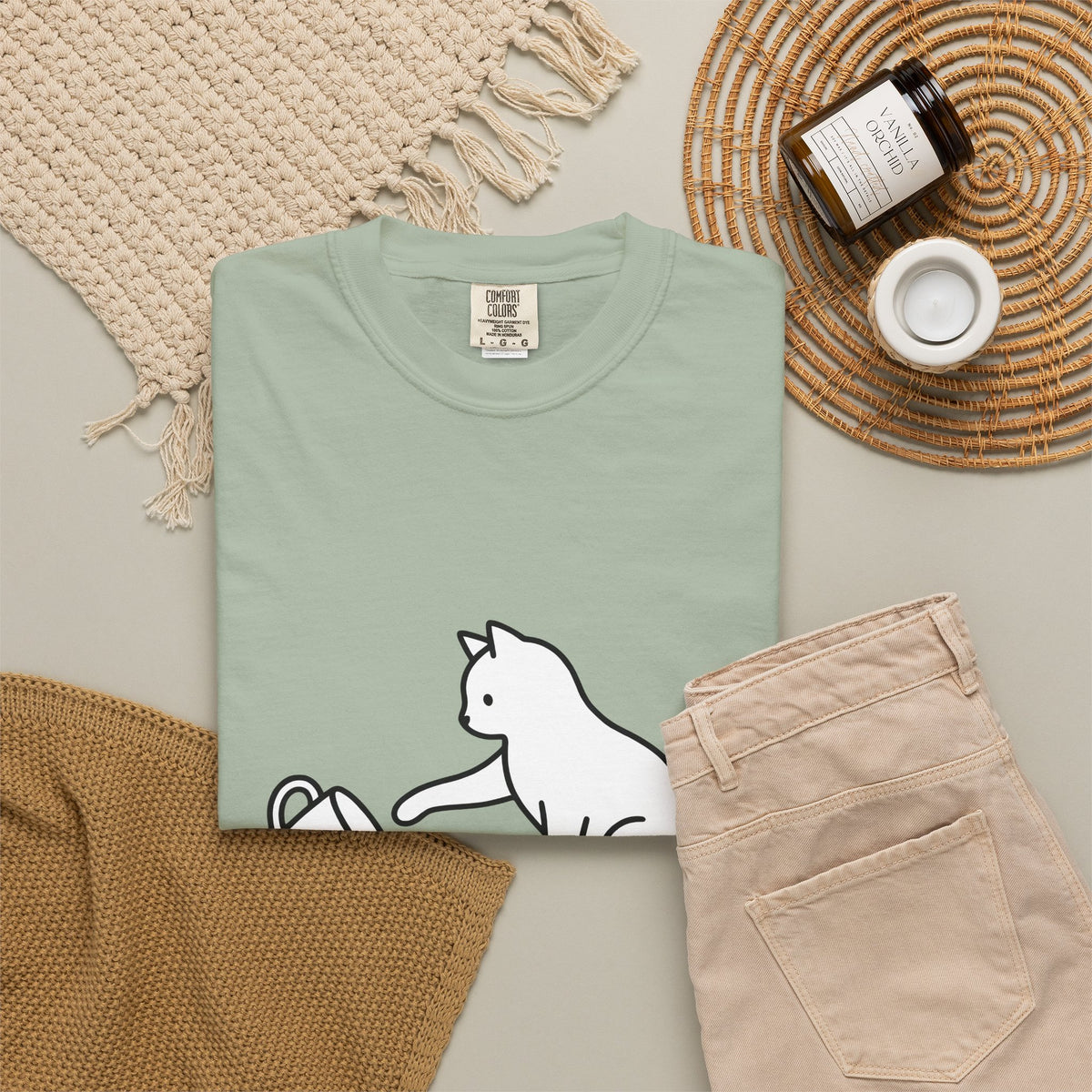 Cat T-Shirt Cat Joke Gift Women Simple T-Shirt Kitten T-Shirt Feline Fan Cat T-Shirt Humor Graphic Sketch T-Shirt T-Shirt