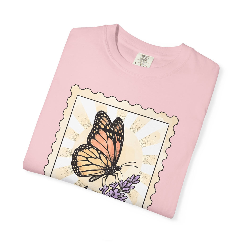 Moth Flower Butterfly Plant Gift Hippie Flower Butterfly Enthusiast Bohemian Floral Classic T-Shirt