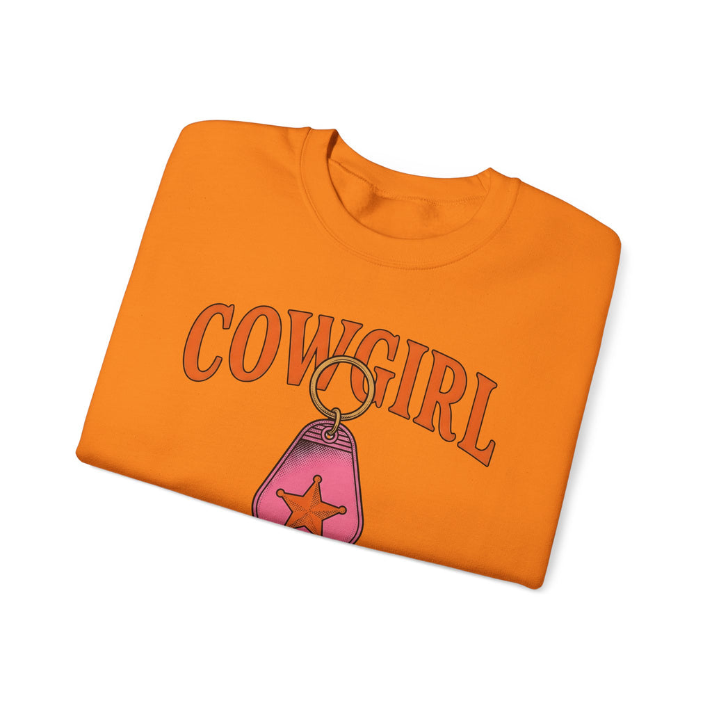 Sheriff Badge Keychain Sweatshirt Cowgirl Cowboy Gift Women Distressed Sweatshirt Keychain Sweatshirt Cowboy Fan Vintage Sweatshirt Rodeo Graphic Hand Drawn