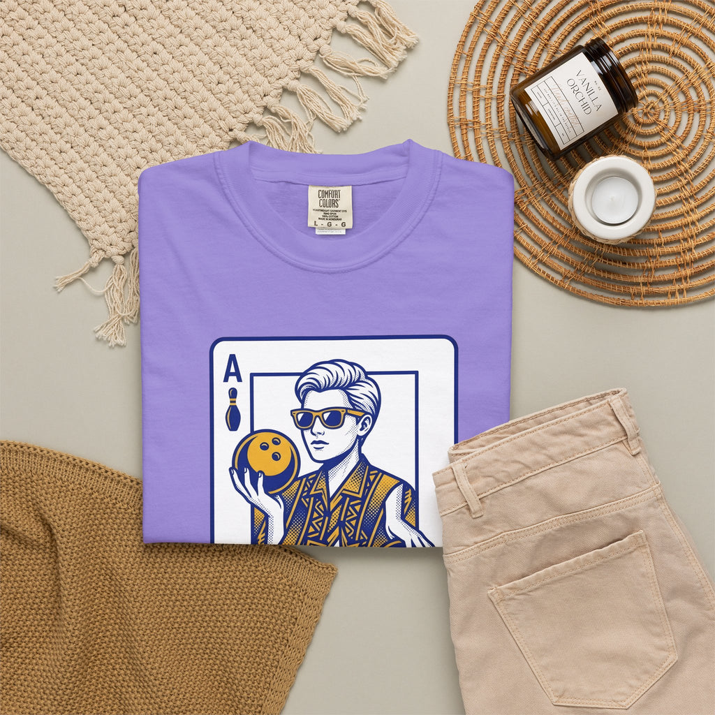 Bowling Pin Card T-Shirt Sports & Activities Recreation Gift Women Minimalist T-Shirt Bowling Scorecard T-Shirt Athlete Fan Simple T-Shirt Leisure