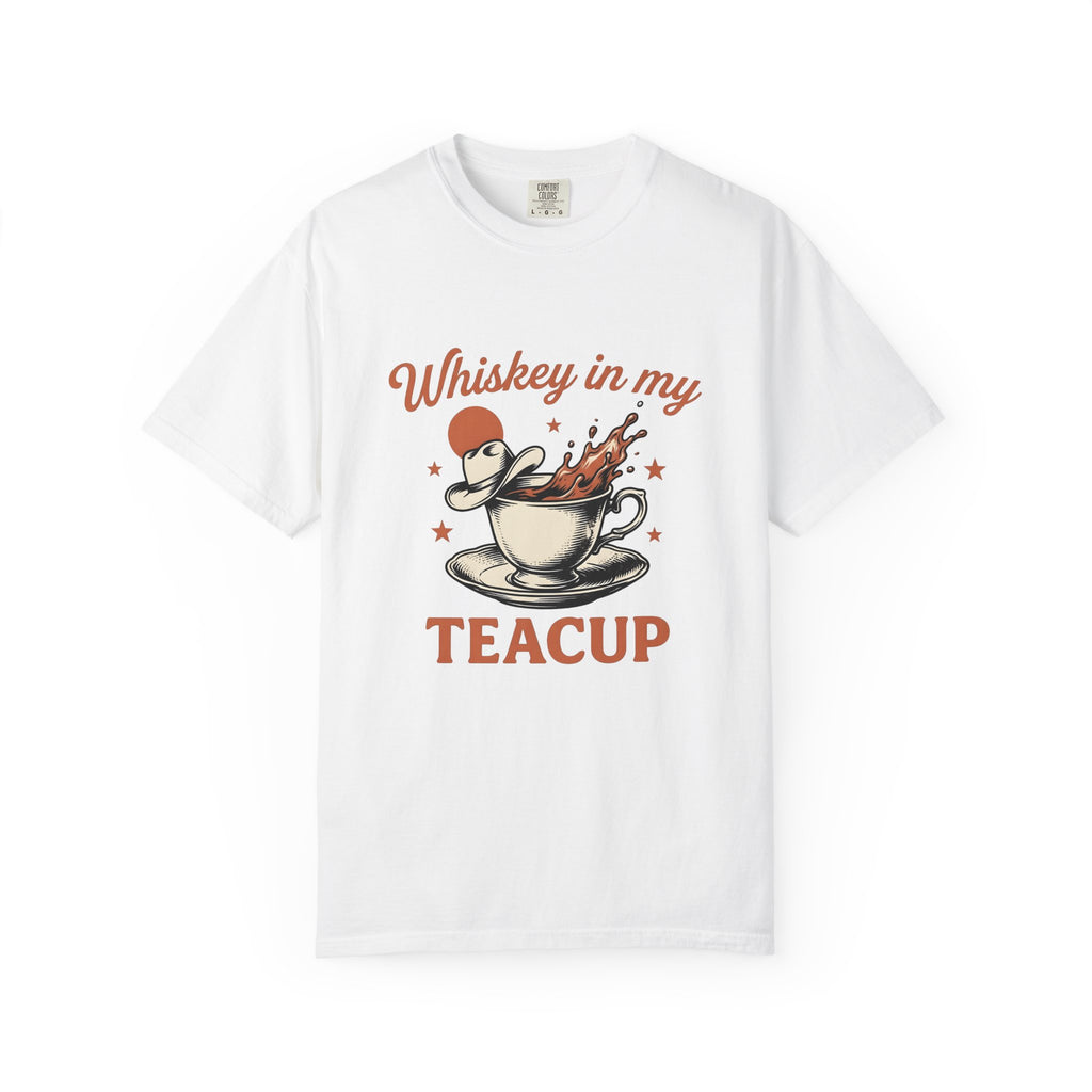 Hot Drink Western Hat T-Shirt Cowgirl Rodeo Gift Women Distressed T-Shirt Coffee T-Shirt Cowgirl Fan Vintage T-Shirt Rodeo Graphic Retro Shines