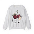 Cherry Western Sweatshirt Cowgirl Harvest Gift Women Playful Sweatshirt Western Wear Sweatshirt Rodeo Fan Whimsical Sweatshirt Autumn Graphic Doodle Poker Card