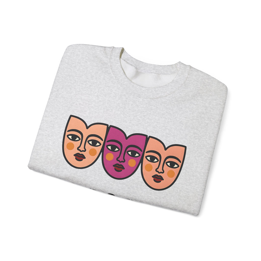 Abstract Faces Sweatshirt Abstract Art Gift Women Modern Sweatshirt Faces Sweatshirt Art Fan Contemporary Sweatshirt Artistic Graphic Minimal Bold Outlines
