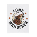 Howling Wolf Blanket Cowgirl Nature Gift Women Rustic Blanket Wolf Blanket Cowgirl Fan Vintage Blanket Environmental Graphic Classic Moon Crescent
