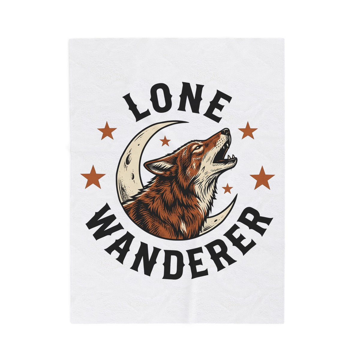 Howling Wolf Blanket Cowgirl Nature Gift Women Rustic Blanket Wolf Blanket Cowgirl Fan Vintage Blanket Environmental Graphic Classic Moon Crescent