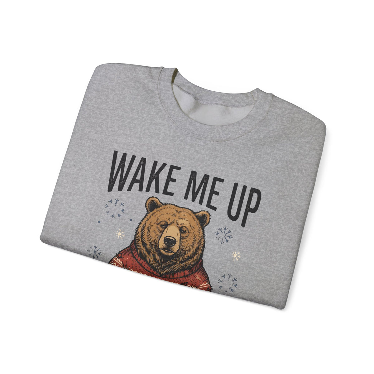 Bear Knitwear Sweatshirt Christmas Cold Gift Women Cabin Sweatshirt Teddy Sweatshirt Xmas Fan Rustic Sweatshirt Frosty Graphic Outline Winter Snow Sweatshirt
