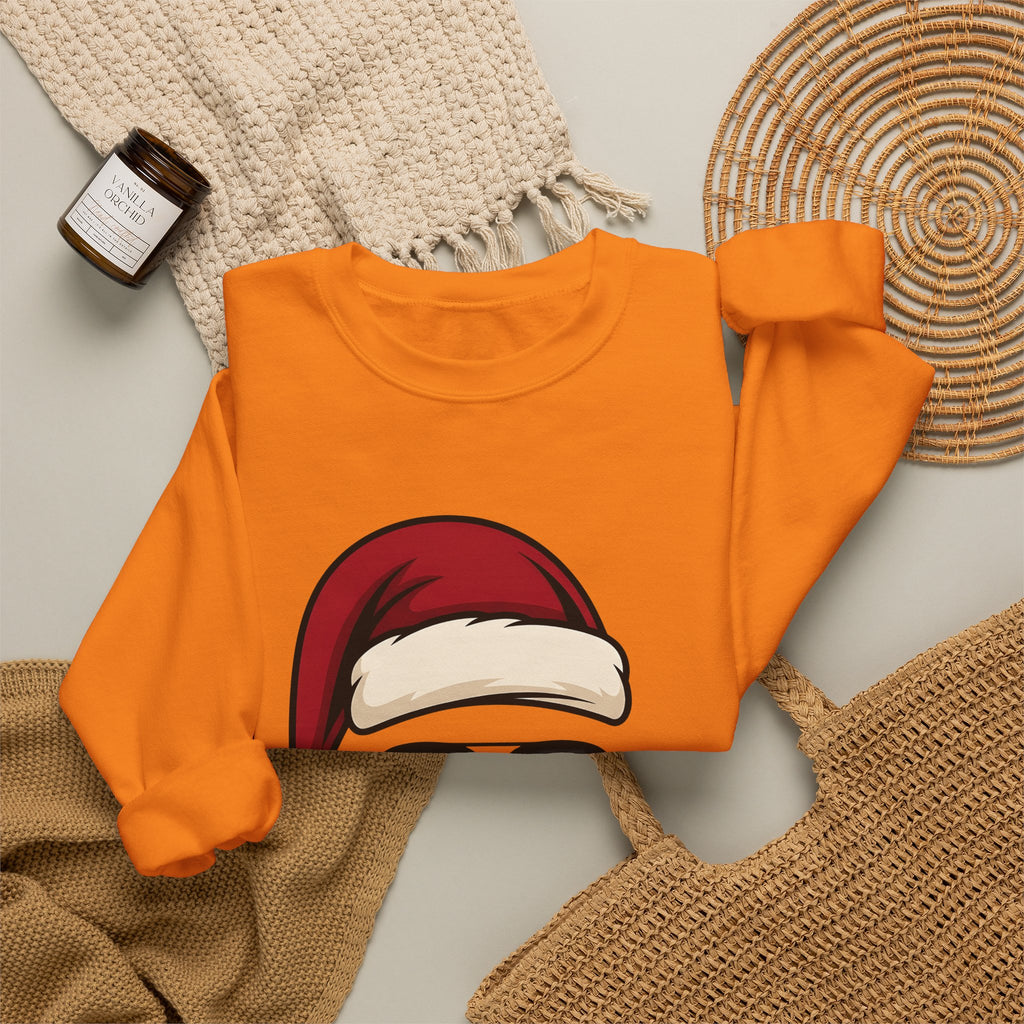 Santa Hat Sunglasses Christmas Humor Gift Cartoon Cool Shades Xmas Fan Funny Retro Smoking Sweatshirt