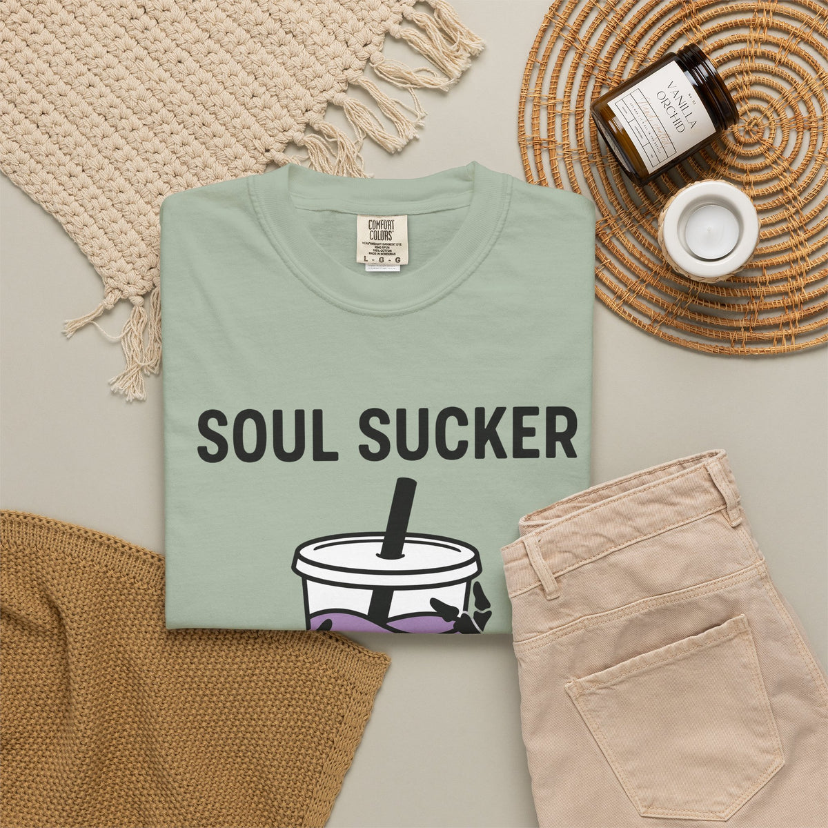 Skeleton Claw Tea T-Shirt Drinks Dark Gift Women Modern Print T-Shirt Bone Tea T-Shirt Beverage Fan Graphic Design Illustration Comic Skull T-Shirt