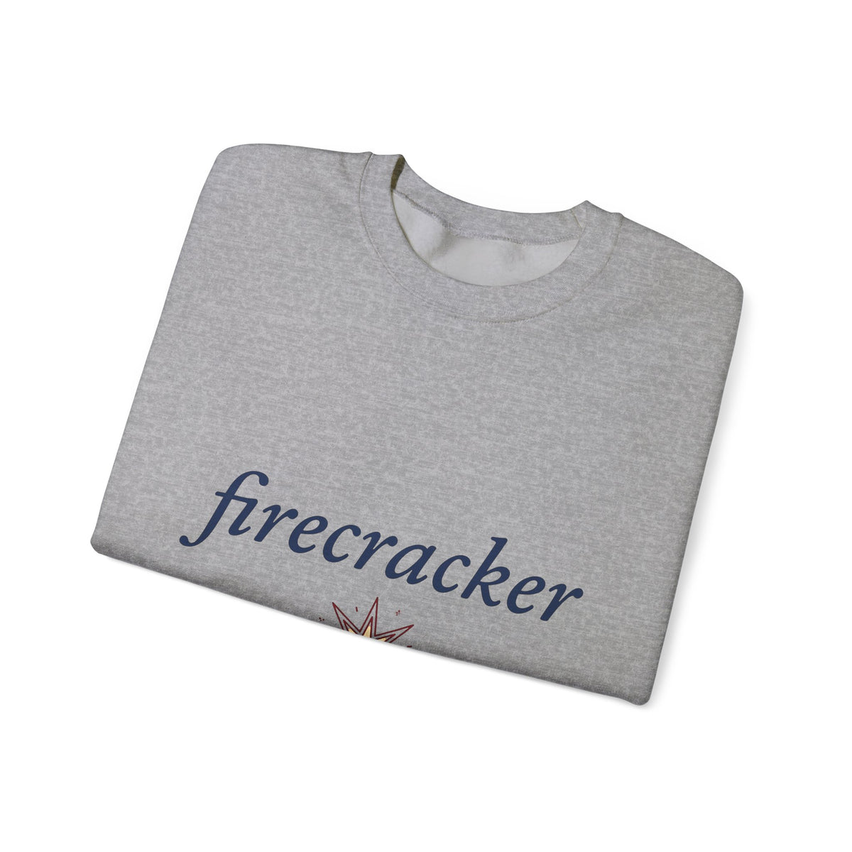 Star Burst Holiday Patriotic Gift Playful Explosion Christmas Fan Firework Minimalist Spark Sweatshirt