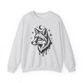 Wolf Portrait Sweatshirt Boho Chic Fauna Gift Women Sketch Sweatshirt Canine Sweatshirt Bohemian Fan Drawing Design Graphic Creature Illustration Graphic